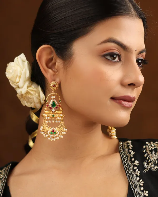 Lavanya_Green_Danglers_Earrings