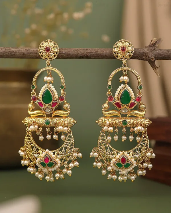 Lavanya_Green_Danglers_Earrings