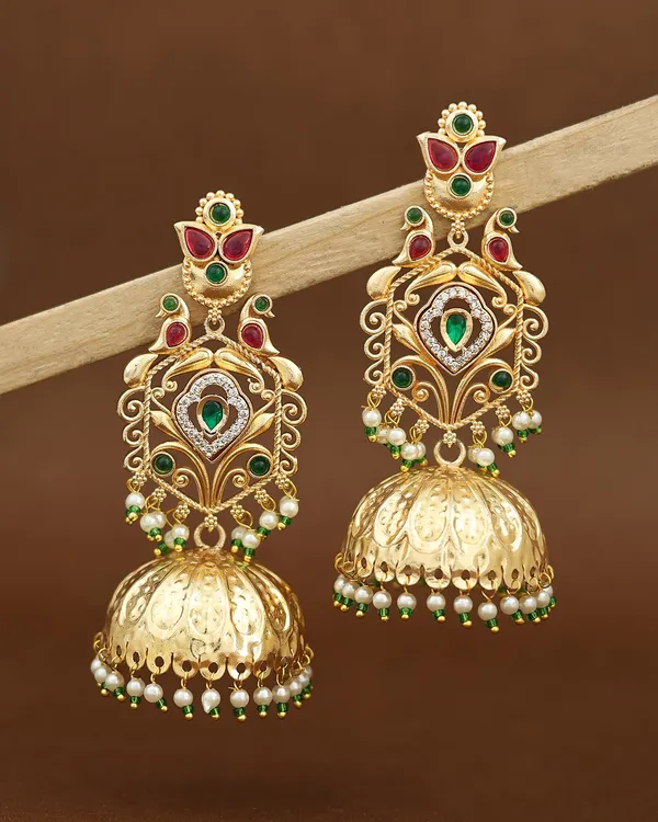 Satakshi_Gold_Jhumki_Earrings