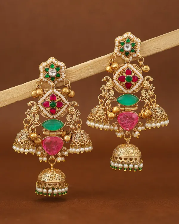 Preeti_Mohan_Premium_Gold_Jhumki