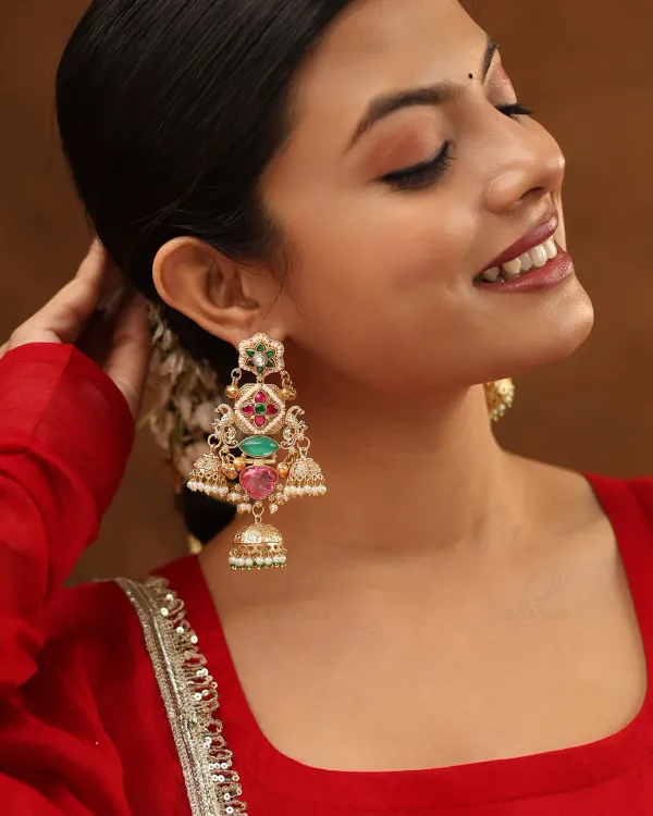 Preeti_Mohan_Premium_Gold_Jhumki