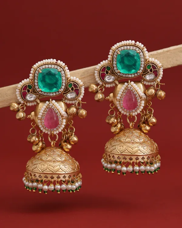 Swarni_Premium_Green_Jhumki
