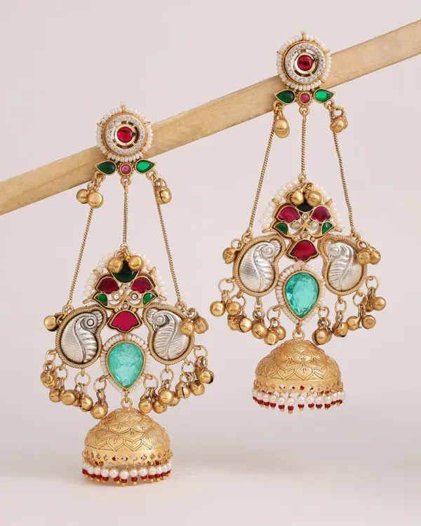 Nidhivan_Premium_Blue_Jhumki