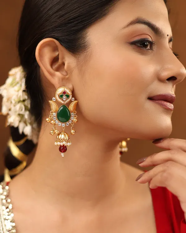 Sreejitha_Premium_Green_Jhumki