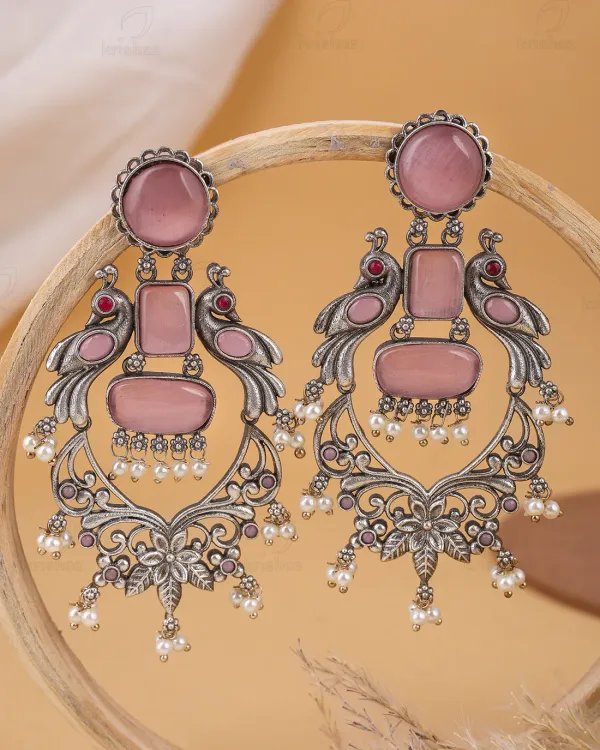 Pushpa_Pink_Dangler_Earrings