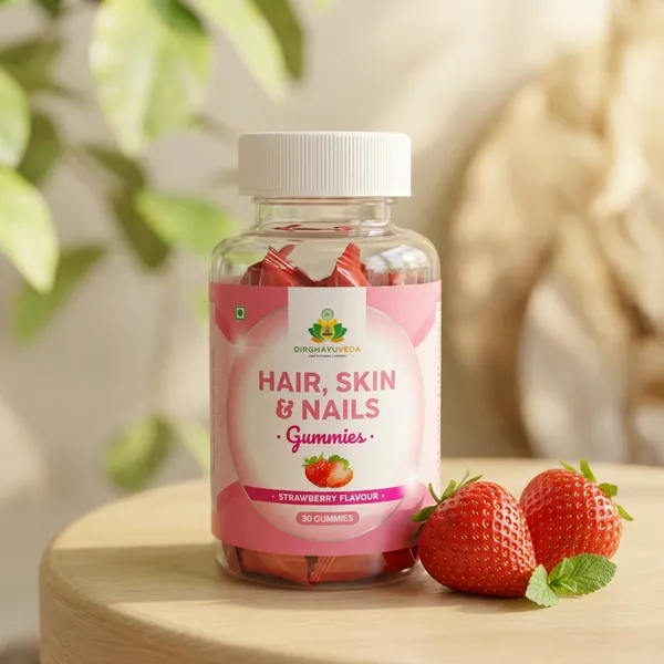 Dirghayu_Veda_Hair,_Skin_&_Nails_Gummies_-_Strawberry_Flavor_(30_Gummies)