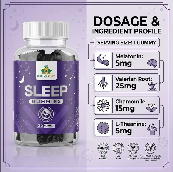 Dirghayu_Veda_Sleep_Gummies_-_Natural_Sleep_Aid_With_Valerian_Root,_Chamomile_&_L-Theanine_(30_Gummies)