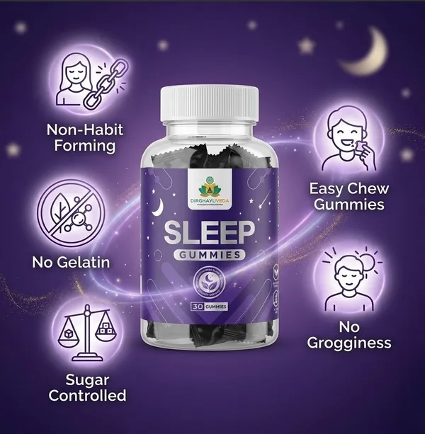 Dirghayu_Veda_Sleep_Gummies_-_Natural_Sleep_Aid_With_Valerian_Root,_Chamomile_&_L-Theanine_(30_Gummies)