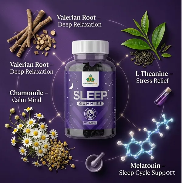 Dirghayu_Veda_Sleep_Gummies_-_Natural_Sleep_Aid_With_Valerian_Root,_Chamomile_&_L-Theanine_(30_Gummies)