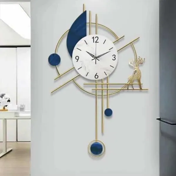 Blue_Metal_Wall_Clock