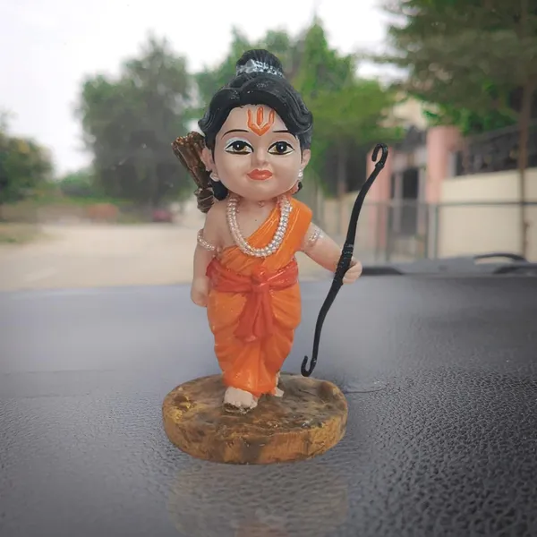 Blue_And_Orange_With_Gold_Accents_Resin_Ram_Miniature_Figurine