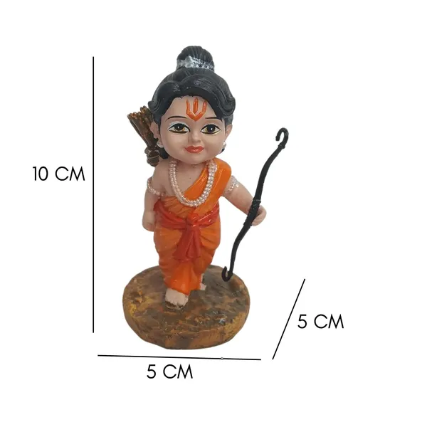 Blue_And_Orange_With_Gold_Accents_Resin_Ram_Miniature_Figurine