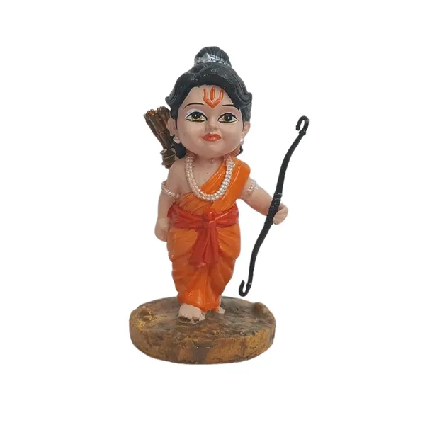 Blue_And_Orange_With_Gold_Accents_Resin_Ram_Miniature_Figurine