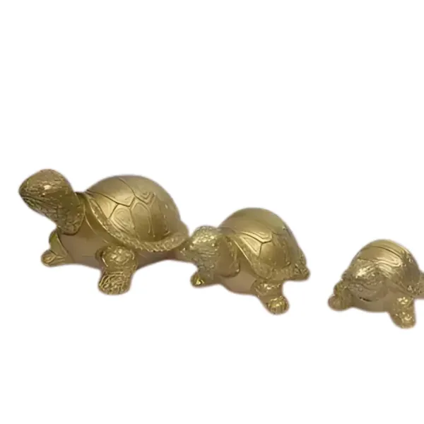 Orange_Resin_Turtle_Showpiece_Set