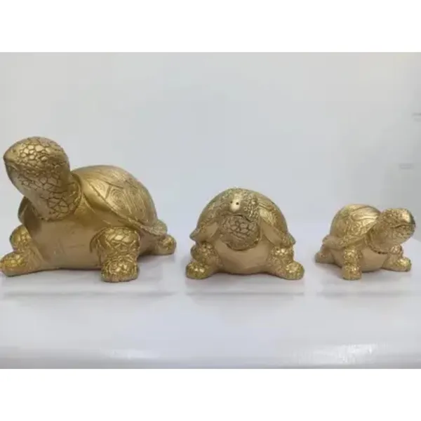 Orange_Resin_Turtle_Showpiece_Set