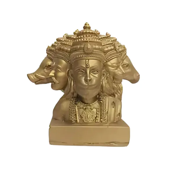 Gold_Panchmukhi_Hanuman_Resin_Idol