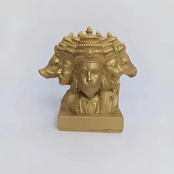 Gold_Panchmukhi_Hanuman_Resin_Idol