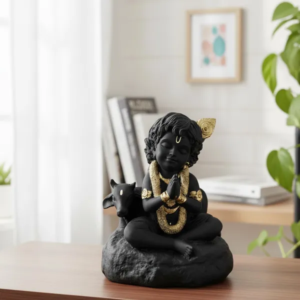 Black_Krishna_With_Cow_Resin_Idol