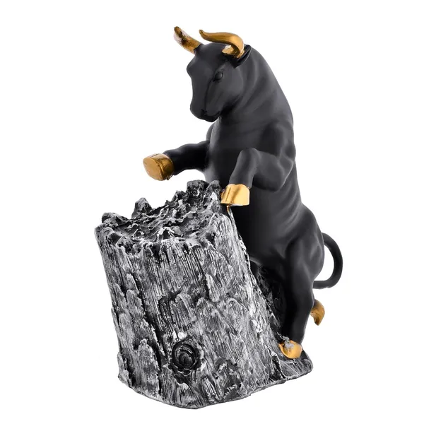 Black_Bull_Climbing_Rock_Resin_Figurine