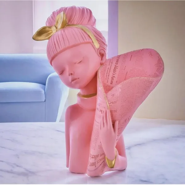 Pink_Girl_Resin_Figurine