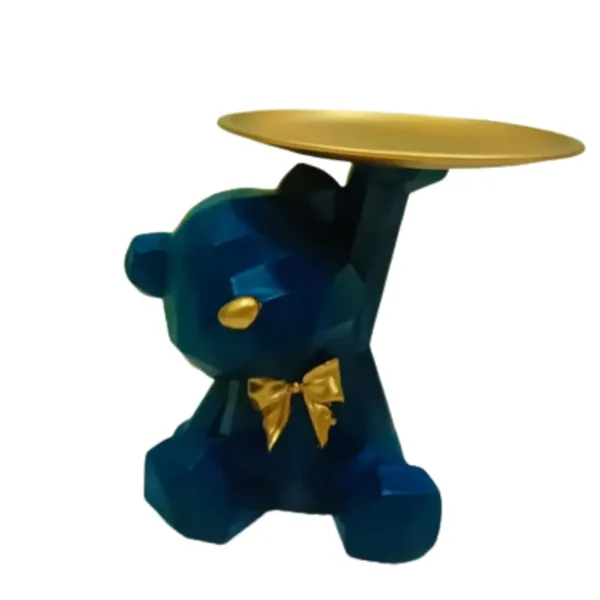 Multicolor_Dog_Statue_With_Tray