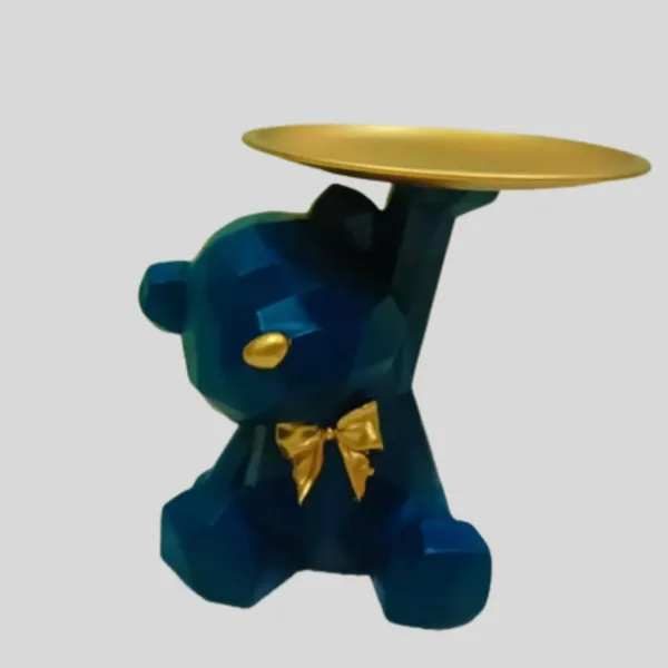 Multicolor_Dog_Statue_With_Tray