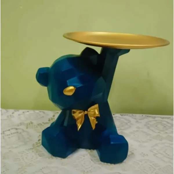 Multicolor_Dog_Statue_With_Tray