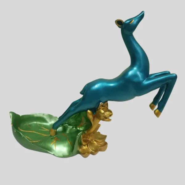Multicolor_Resin_Deer_Figurine_With_Tray