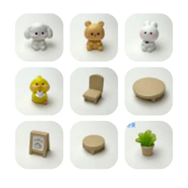 White_Animal_Figures_Cafe_Play_Set