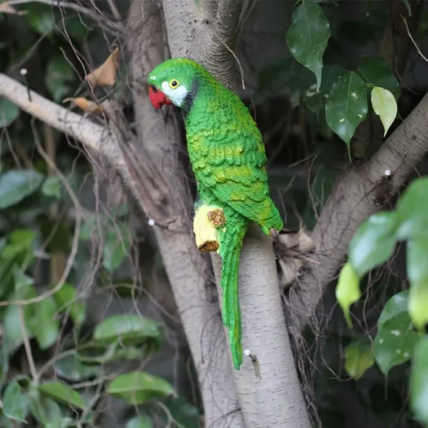 Green_Resin_Parrot_Wall_Sculpture