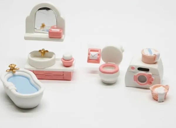 White_Dollhouse_Bathroom_Furniture_Set