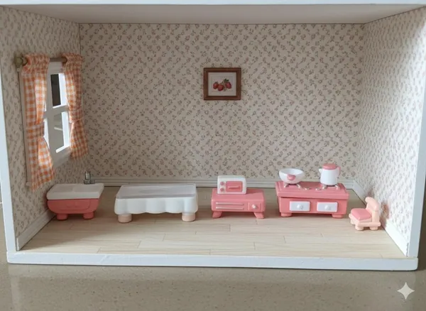 White_Dollhouse_Kitchen_Furniture_Set