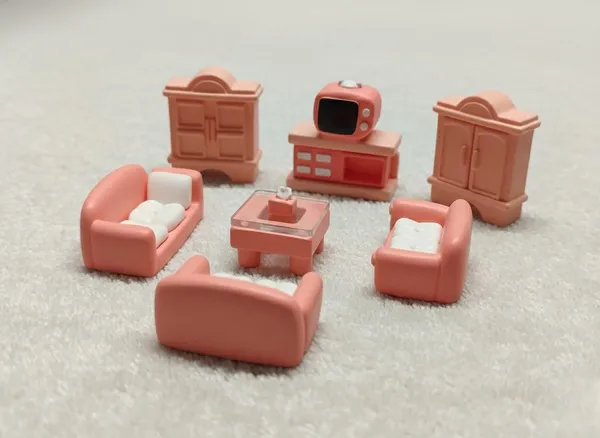 White_Dollhouse_Living_Room_Furniture_Set