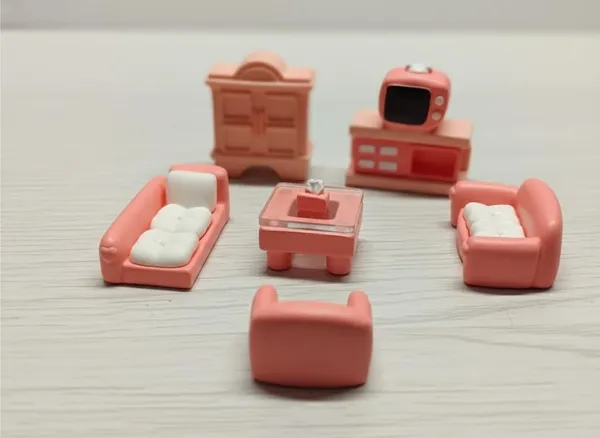 White_Dollhouse_Living_Room_Furniture_Set