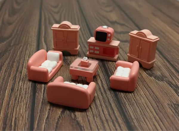 White_Dollhouse_Living_Room_Furniture_Set
