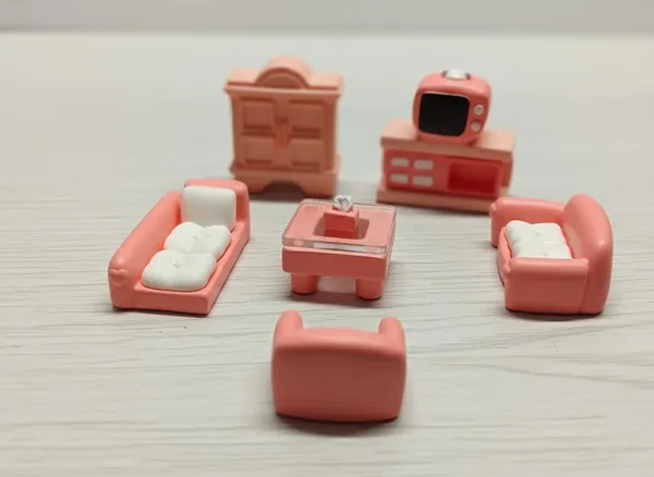 White_Dollhouse_Living_Room_Furniture_Set