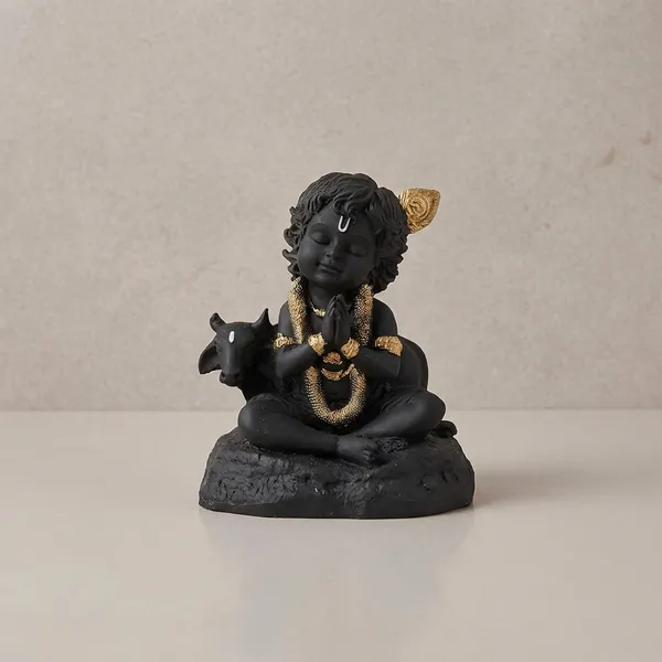 Black_Krishna_With_Cow_Resin_Miniature