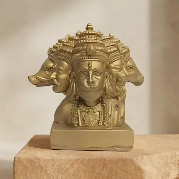 Gold_Panchmukhi_Hanuman_Resin_Idol