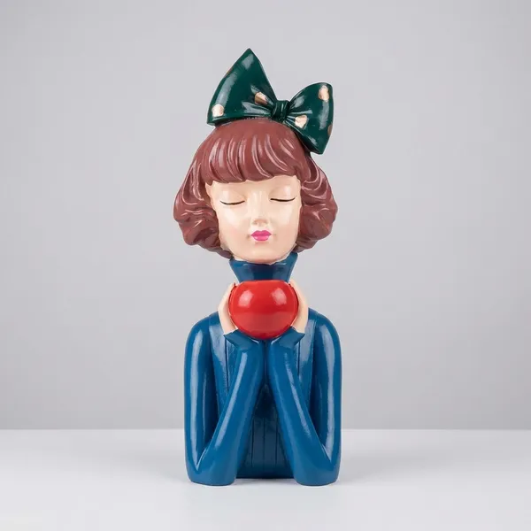 Multicolor_Girl_Figurine_With_Apple