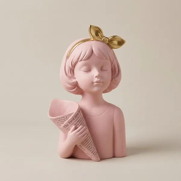 Pink_Girl_Resin_Figurine
