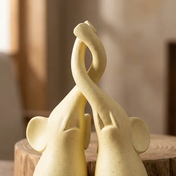 Ceramic_Ceramic_Elephant_Statue_Set