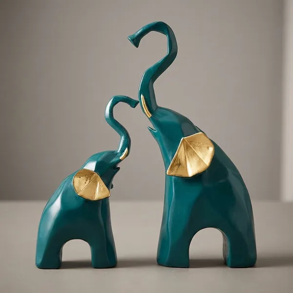 Multicolor_Polyresin_Elephant_Showpiece