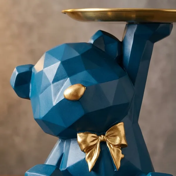 Multicolor_Dog_Statue_With_Tray