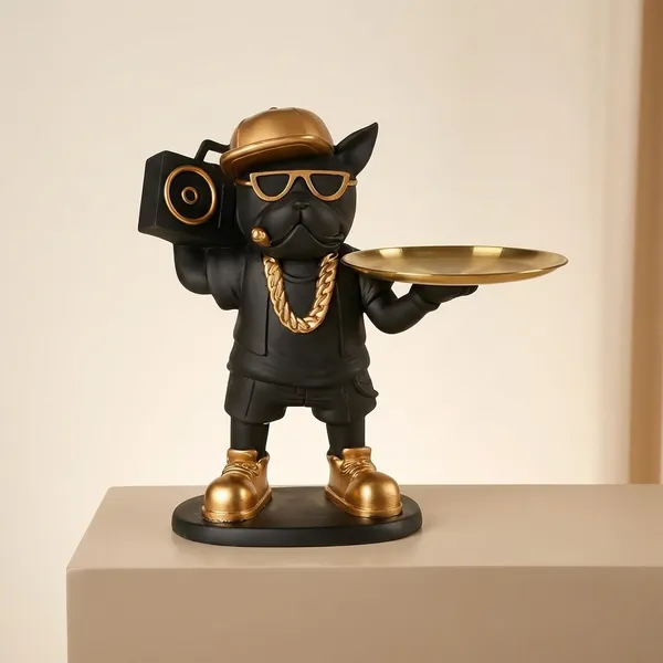 Black_French_Bulldog_Resin_Tray_Holder