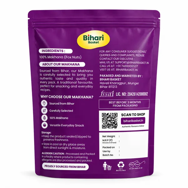 Mithila_Makhana_6+Suta_Hand-Picked_(Fox_Nuts)_200_G_-_Bihari_Basket