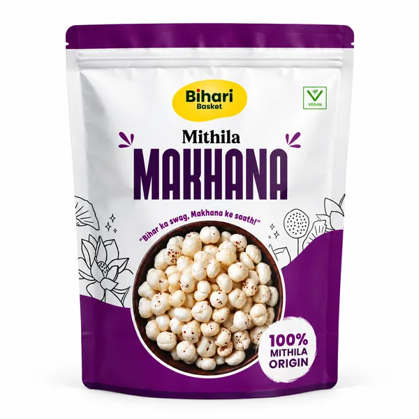 Mithila_Makhana_6+Suta_Hand-Picked_(Fox_Nuts)_200_G_-_Bihari_Basket