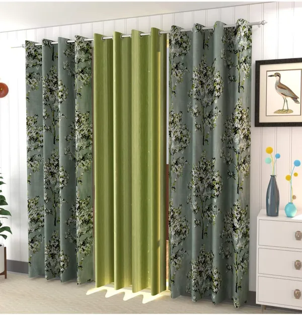 Attractive_Digital_Tree_Jhad_Printed_Polyester_Eyelet_Curtains_Set_Of_3