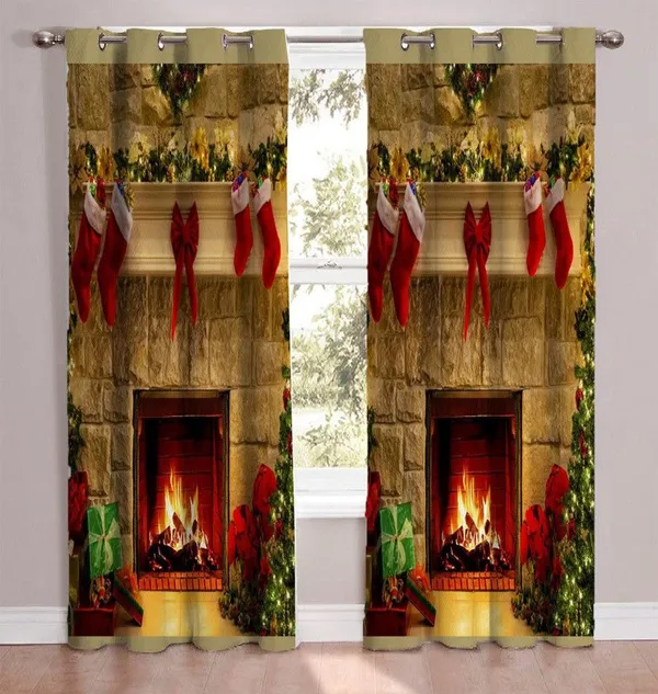 Digital_Christmas_Event_Print_Polyester_Window_Curtain_Set_Of_2