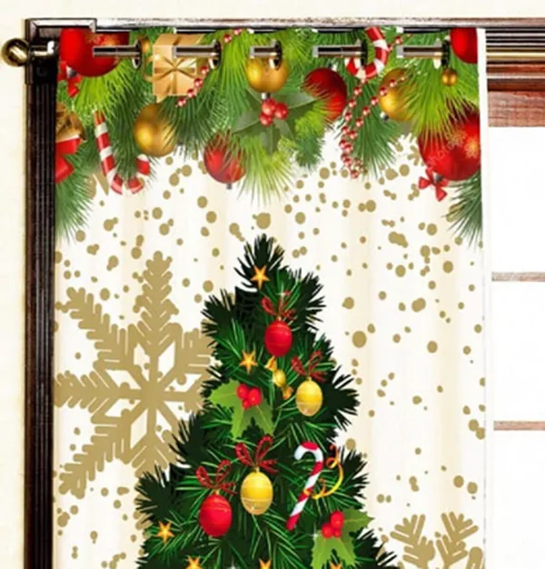 3D_Christmas_Event_Digital_Print_Polyester_Blend_Curtain_Set_Of_1