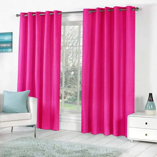 Modern_Plain_Diamond_Crush_Eyelet_100_Polyester_Long_Door_Curtain_Set_Of_2_(4X9Ft)
